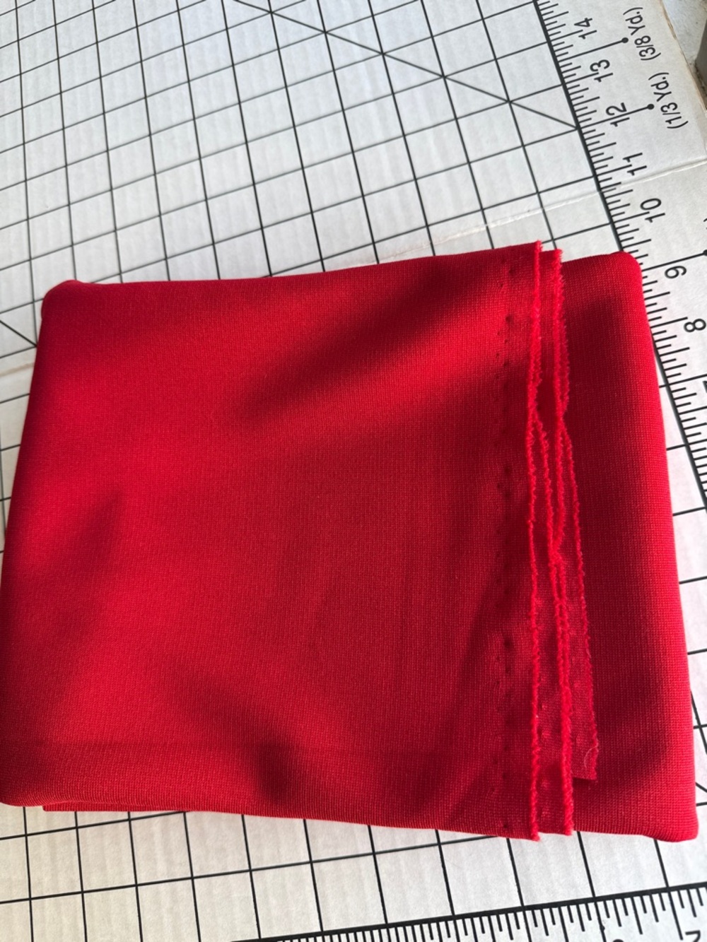 Red Gaberdine Fabric 7/8 Yard x 58” Medium Weight Suiting - Picture 9 of 11